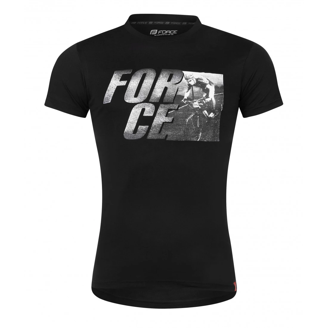 1. Tricou Force Spirit maneci scurte negru S