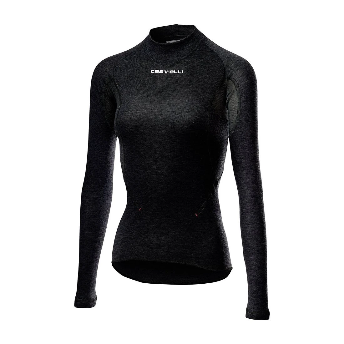 1. Bluza de corp cu maneca lunga Castelli Flanders 2W Warm, de dama, Negru, M