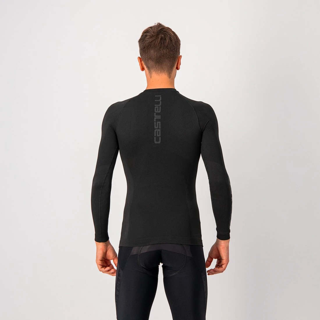 3. Bluza de corp cu maneca lunga Castelli Seamless Base Layer LS, Negru, L/XL