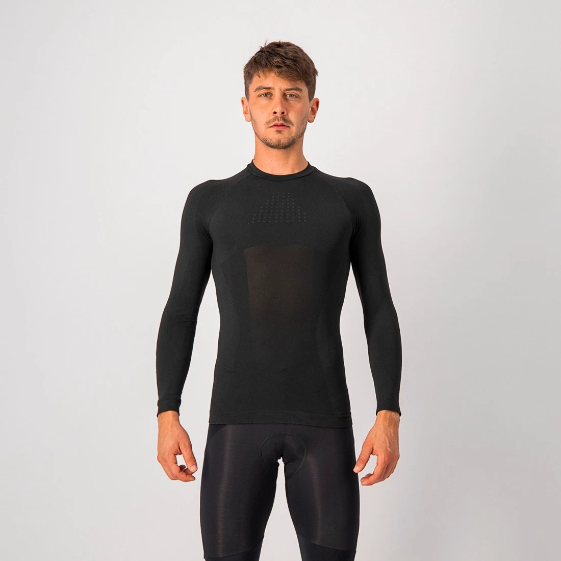 2. Bluza de corp cu maneca lunga Castelli Seamless Base Layer LS, Negru, L/XL