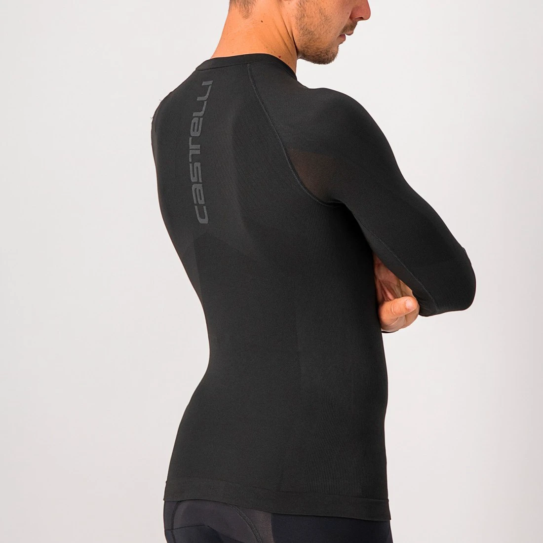 5. Bluza de corp cu maneca lunga Castelli Seamless Base Layer LS, Negru, L/XL