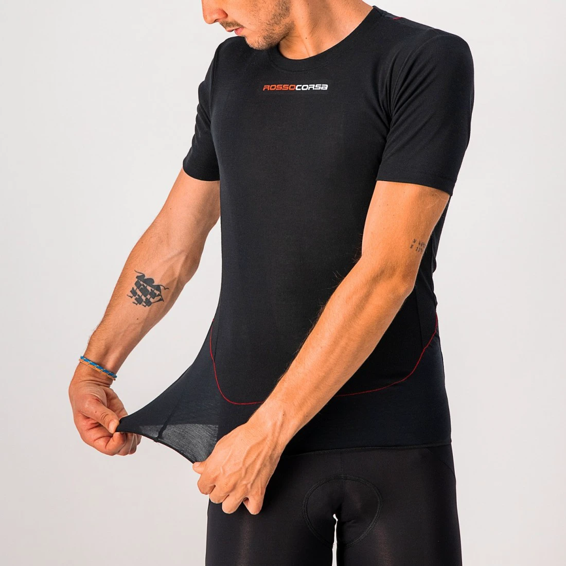 4. Bluza de corp cu maneca scurta Castelli Prosecco Tech SS, Negru, S