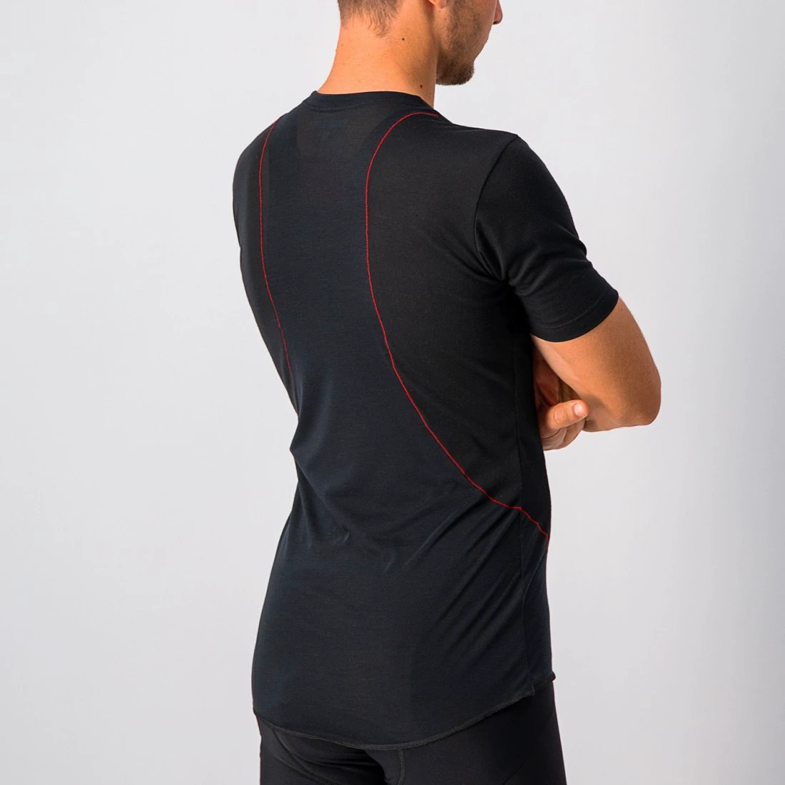 5. Bluza de corp cu maneca scurta Castelli Prosecco Tech SS, Negru, XS