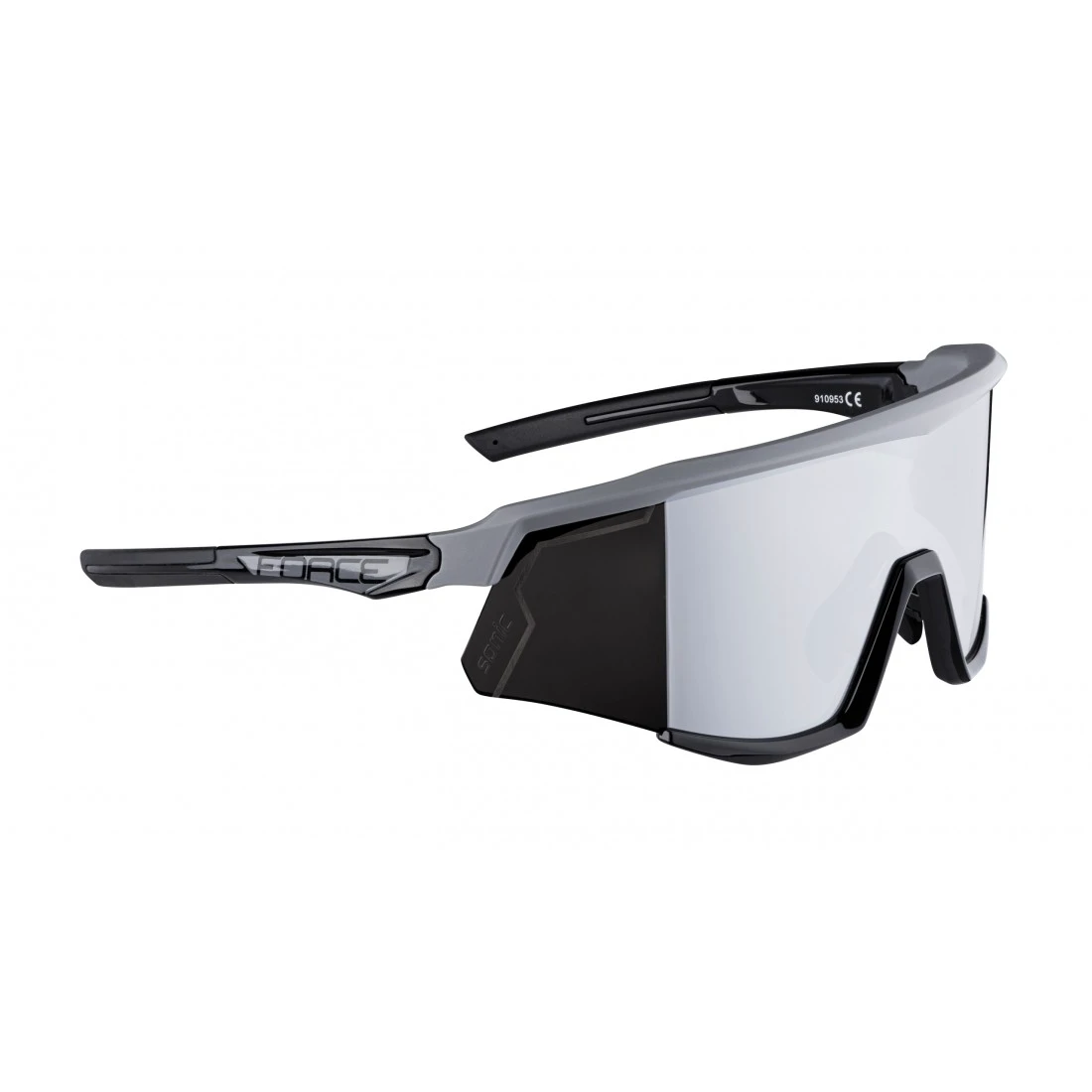 3. Ochelari Force Sonic, lentila neagra oglinda, gri/negru