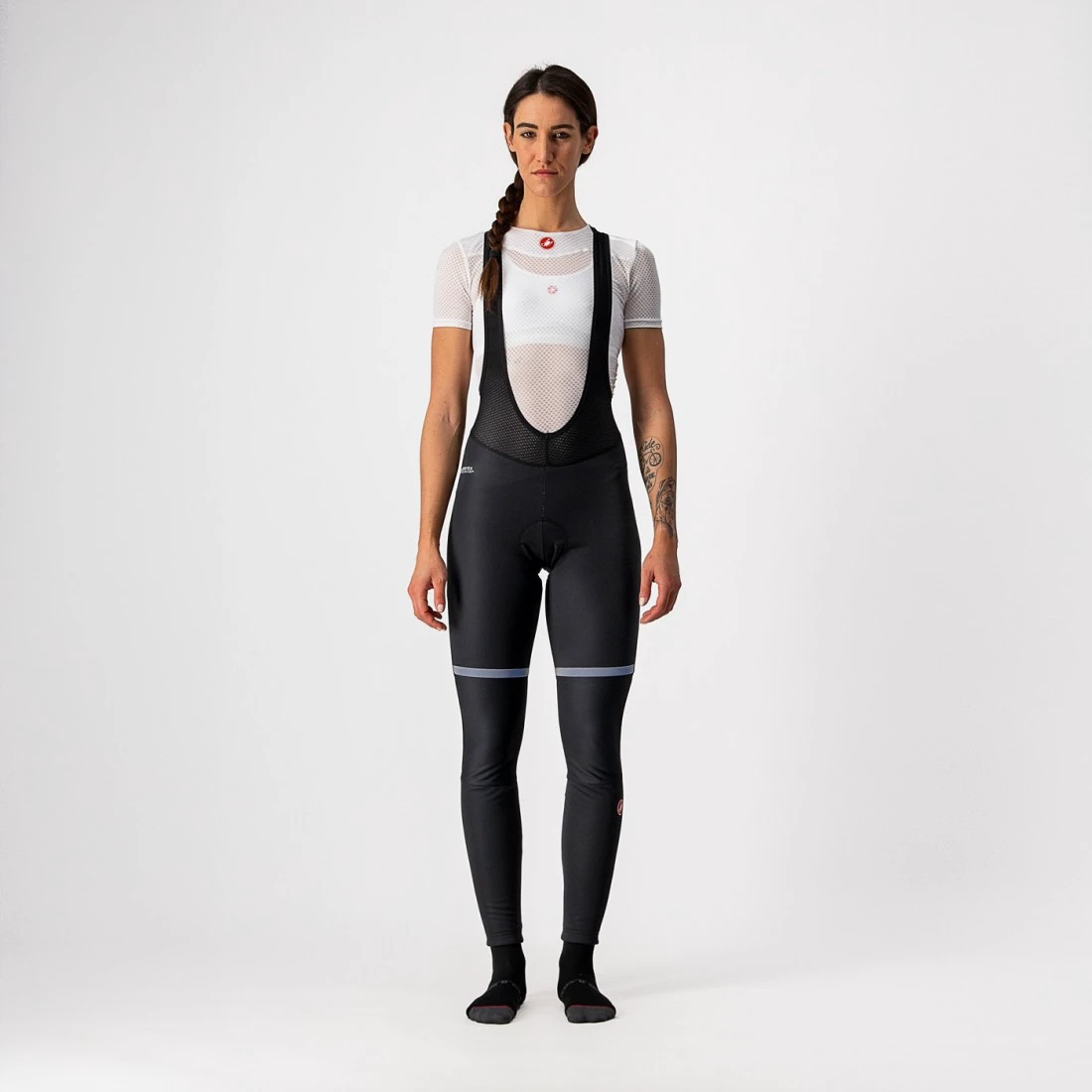 Pantaloni lungi Castelli Polare W, de dama, Negru, S - 251264