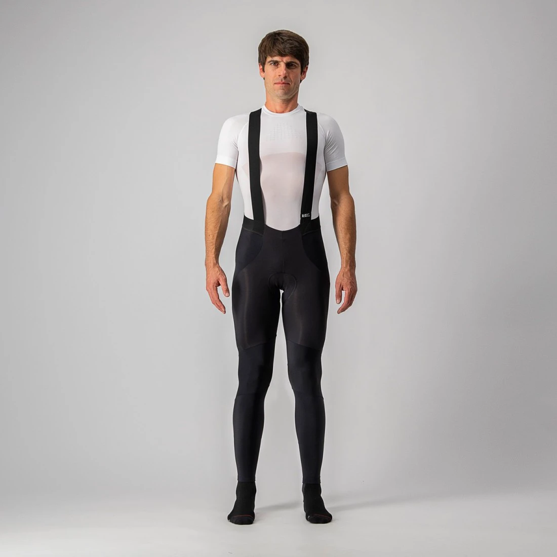 3. Pantaloni lungi cu bretele Castelli Sorpasso RoS, Negru M