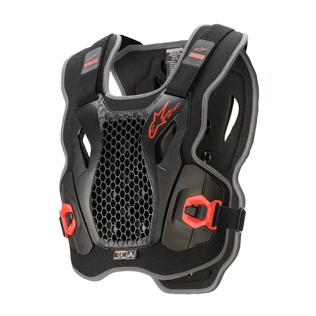 1. Armura Alpinestars Bionic Action Chest Protector Negru/Rosu XL/2XL