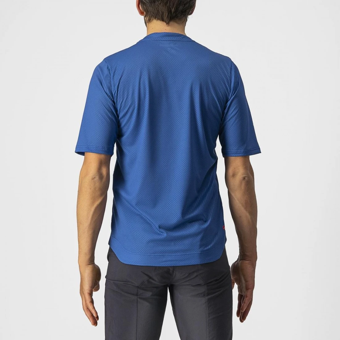 2. Jersey cu maneca lunga Castelli Trail Tech LS Tee, Albastru/Negru, L