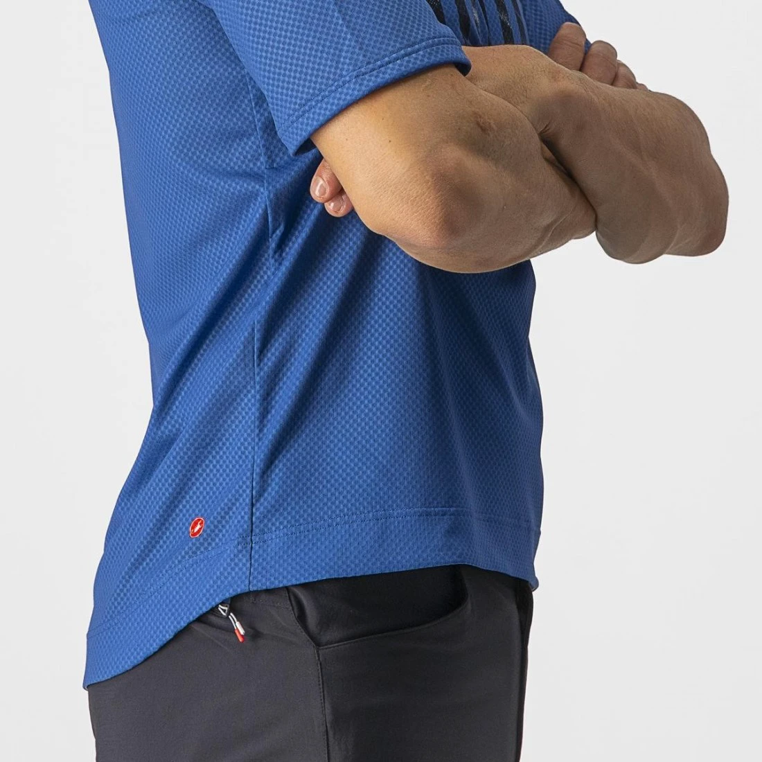 5. Jersey cu maneca lunga Castelli Trail Tech LS Tee, Albastru/Negru, XL