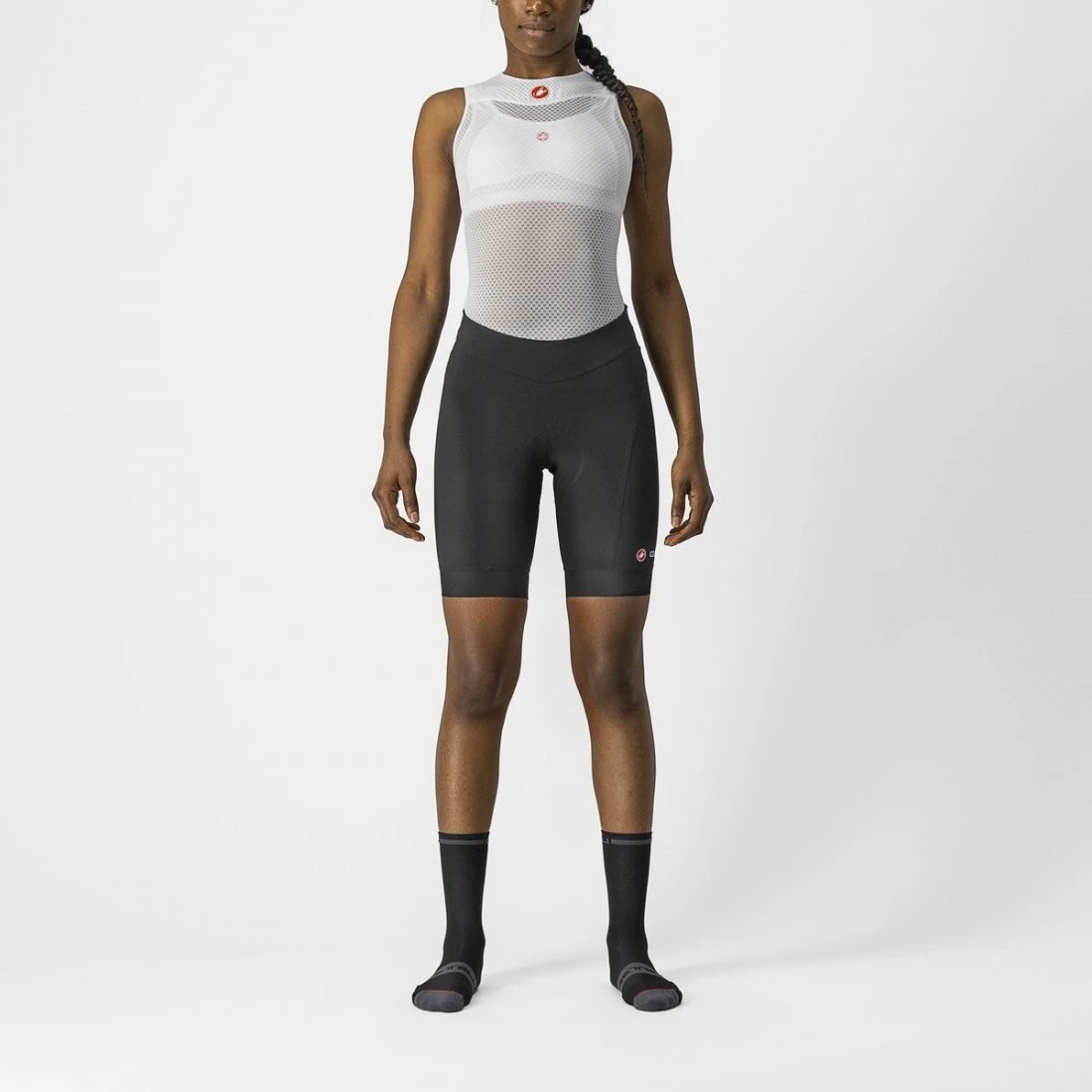 1. Pantaloni scurti Castelli Endurance W, de dama, Negru, M