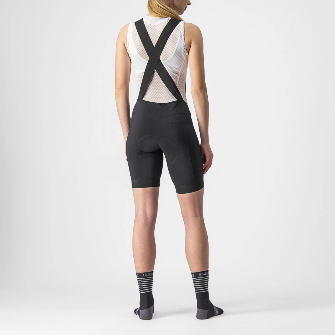 2. Pantaloni scurti cu bretele Castelli Endurance W de dama Negru S