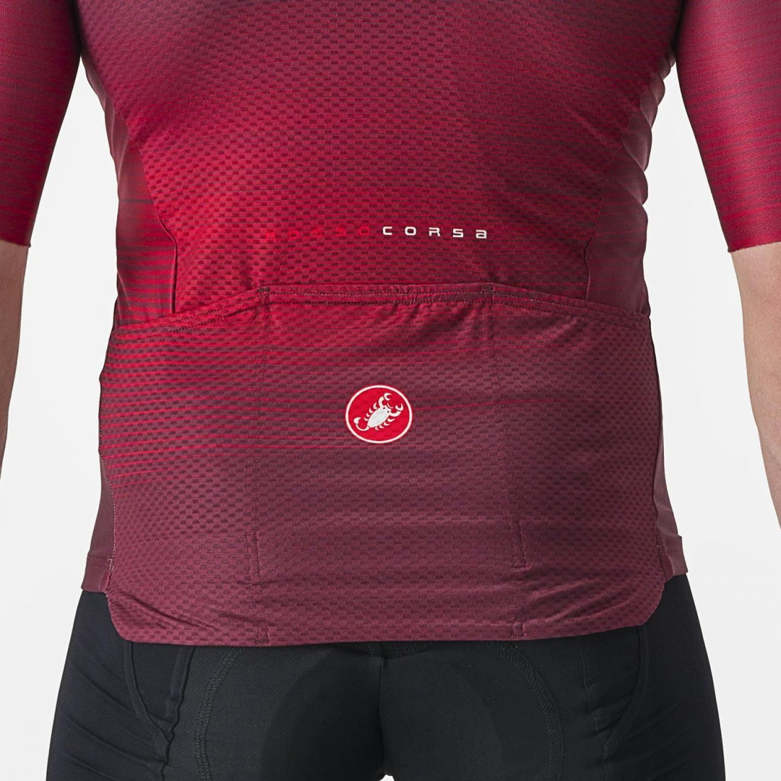 3. Tricou cu maneca scurta Castelli Aero Race 6.0 Visiniu XXL