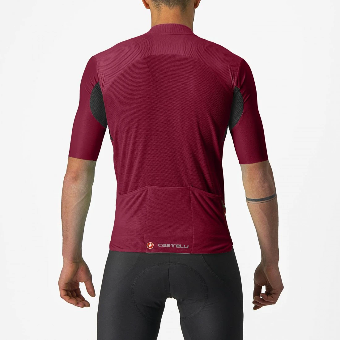 2. Tricou cu maneca scurta Castelli Endurance Elite Visiniu M