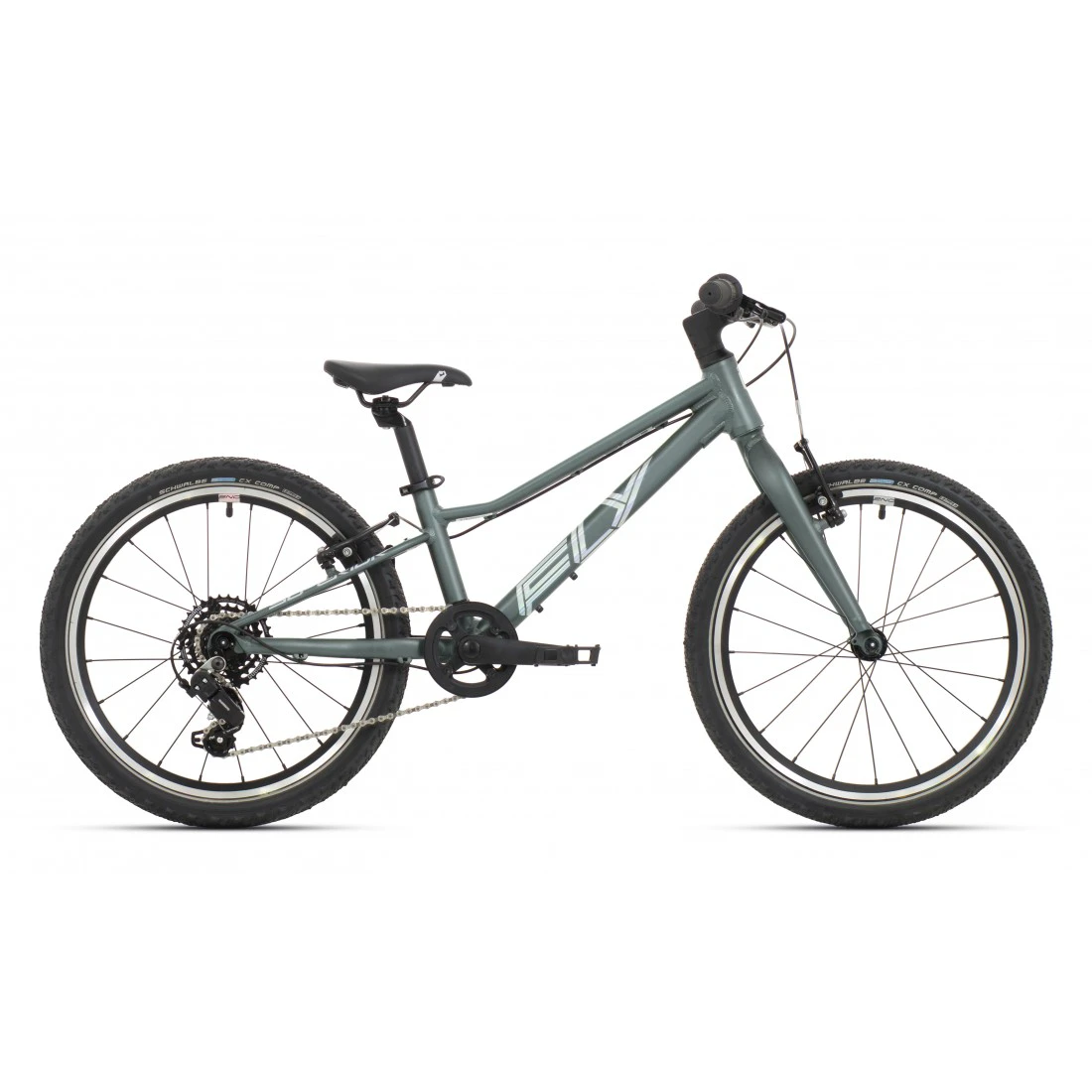2. Bicicleta Superior FLY 20 VB Matte Trooper Green/Hologram Chrome