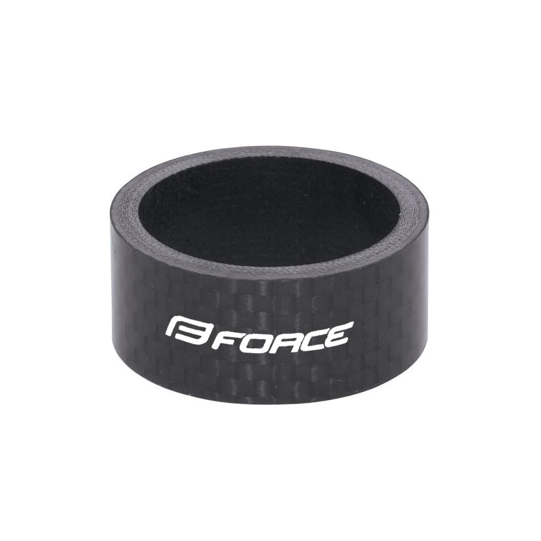 1. Distantier furca Force 1.1/8 15mm Negru Carbon