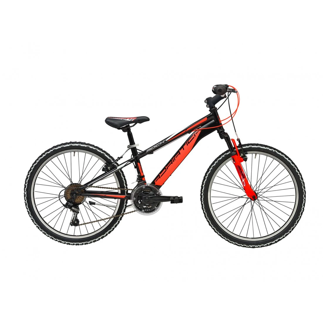 1. Bicicleta MTB Adriatica Rock 24 18V Negru/Portocaliu