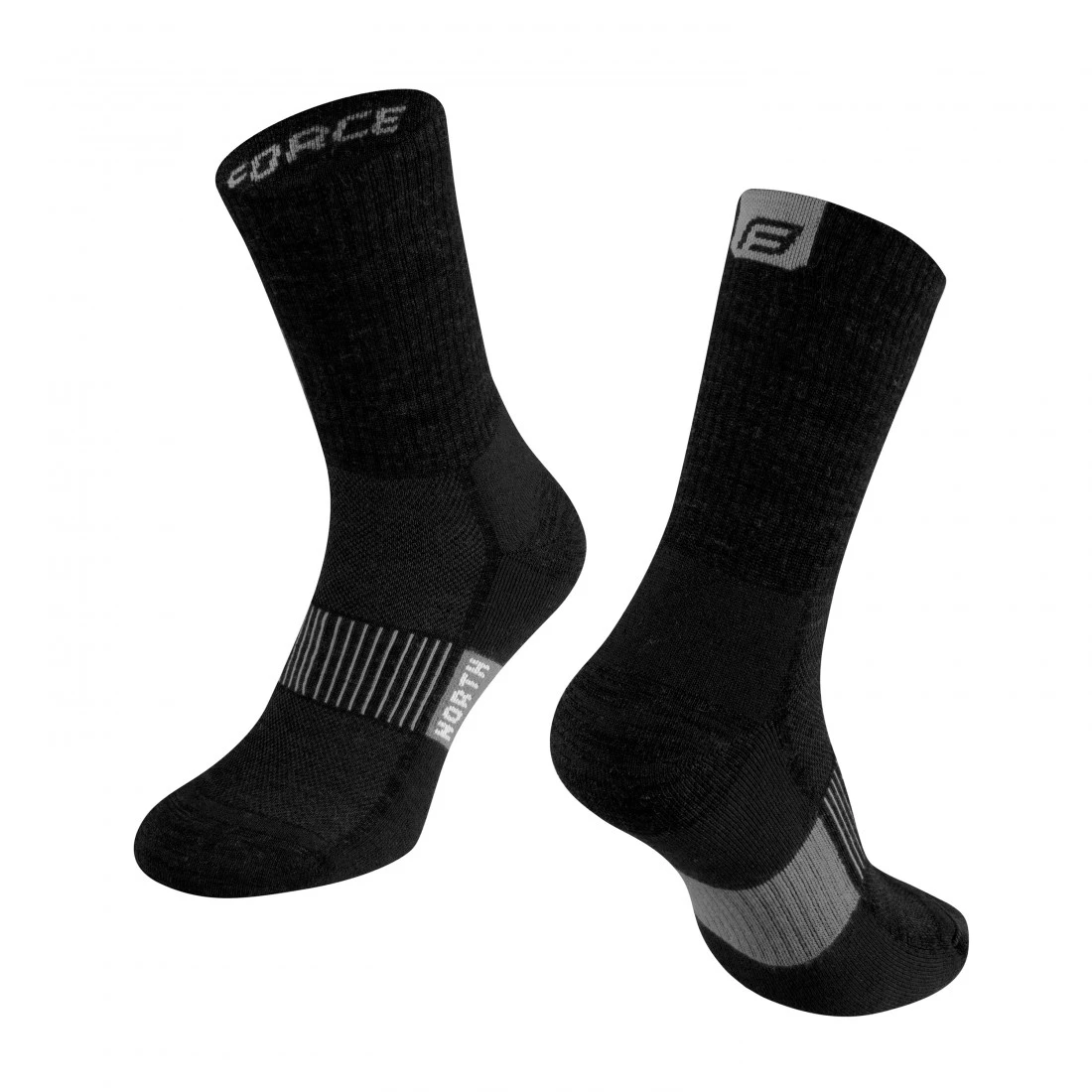 1. Sosete Force North black-grey S-M/36-41