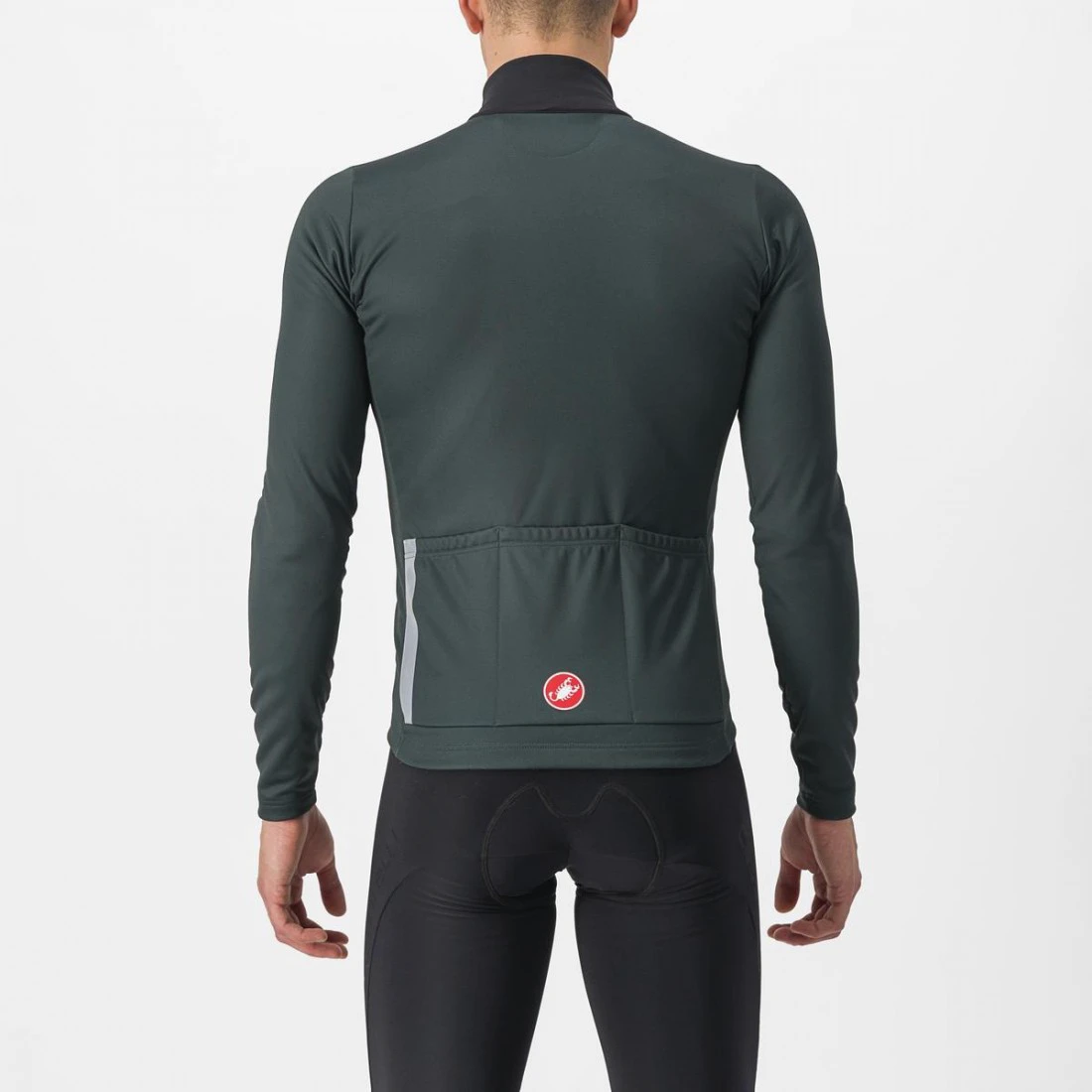 2. Tricou cu maneca lunga Castelli Entrata Thermal Verde Inchis XXL
