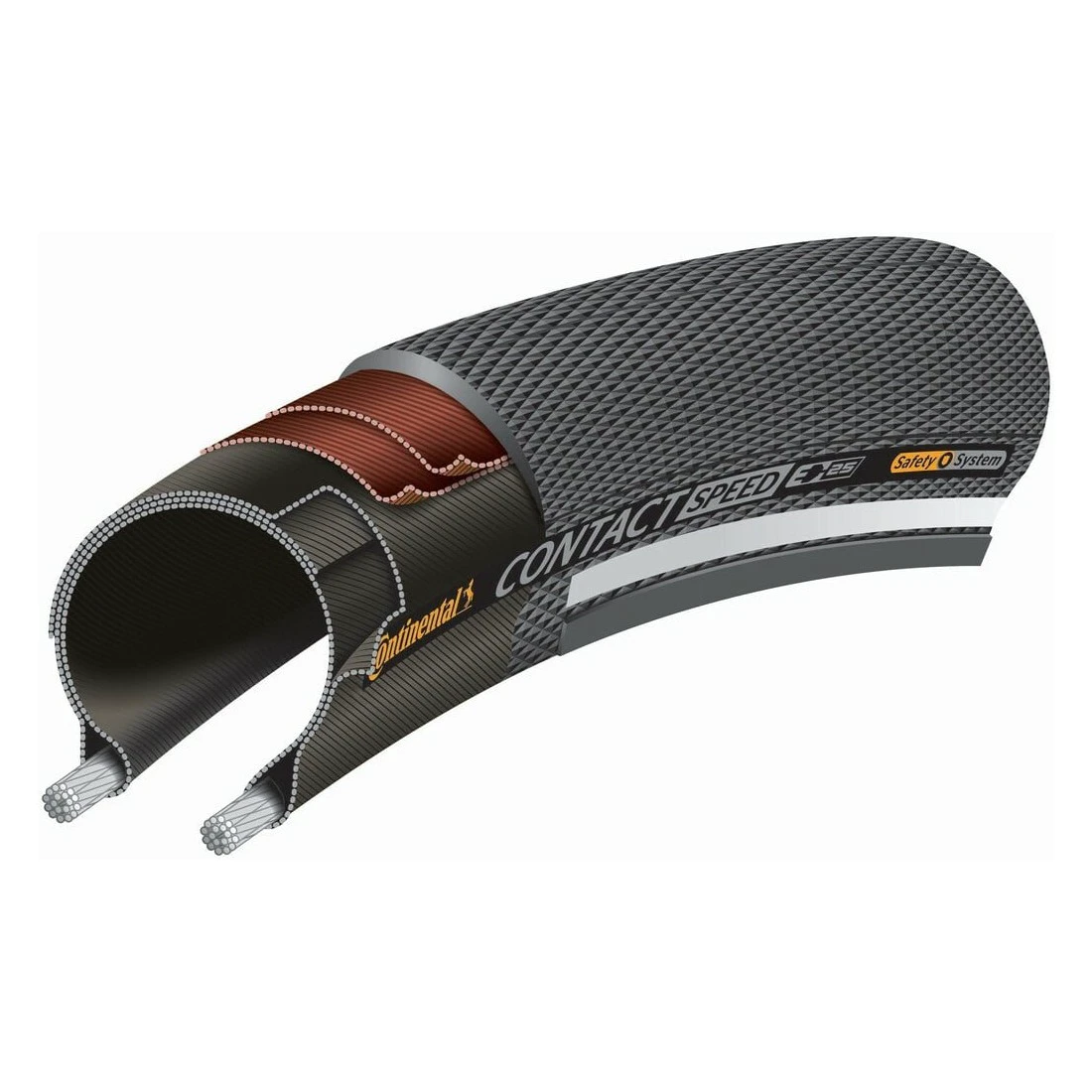 1. Anvelopa Continental Contact Speed Reflex 28-622 (28 x 1 5/8 x 1 1/8) negru/negru