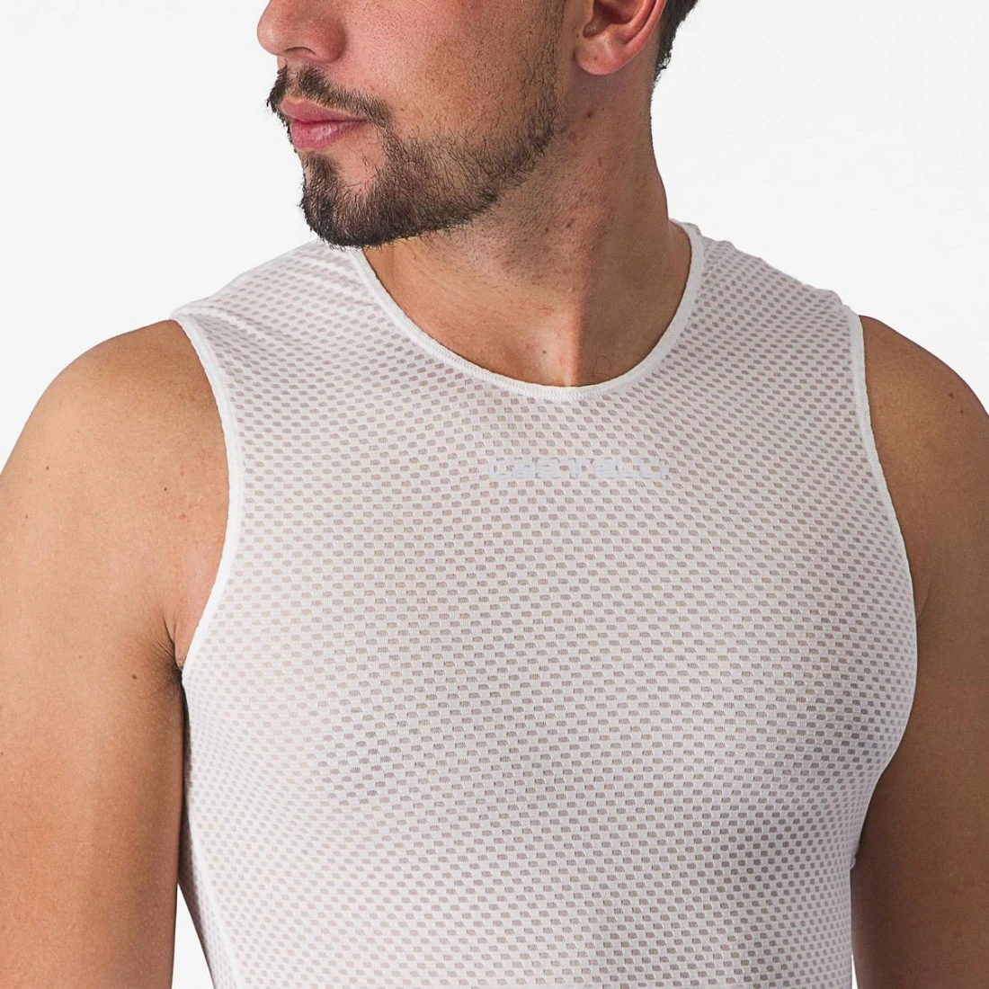 6. Bluza de corp fara maneci Castelli PRO Mesh 2.0 SL Alb XL
