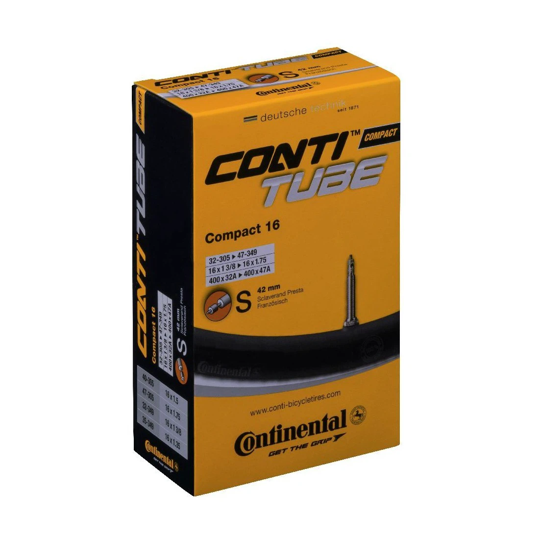 1. Camera Continental Compact 16 32/47-305/349 16x1 3/8-1.75 S42