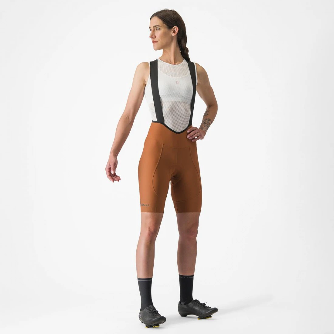 3. Pantaloni scurti cu bretele Castelli Espresso W DT de dama Maro L