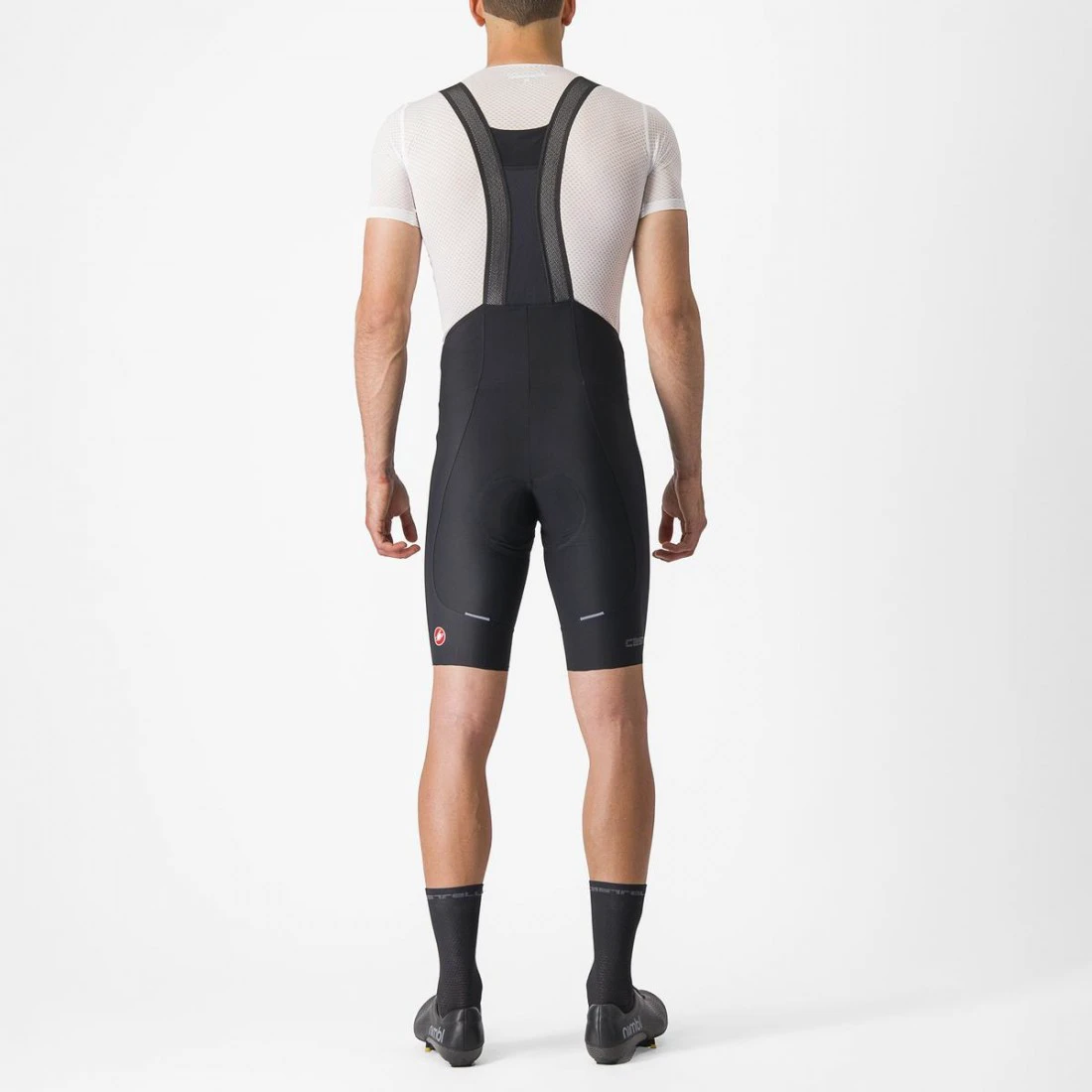 2. Pantaloni scurti cu bretele Castelli Espresso Negru XXXL