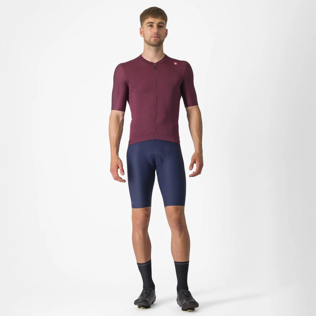 6. Tricou cu maneca scurta Castelli Espresso Visiniu S