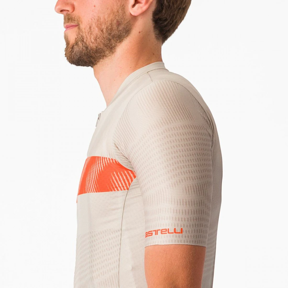 4. Tricou cu maneca scurta Castelli Unlimited Endurance Gri/Portocaliu XXL