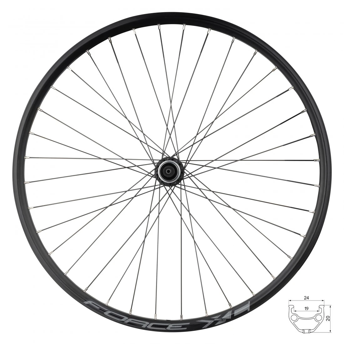 1. Roata fata 26 Force XC Disc 559x19 36h