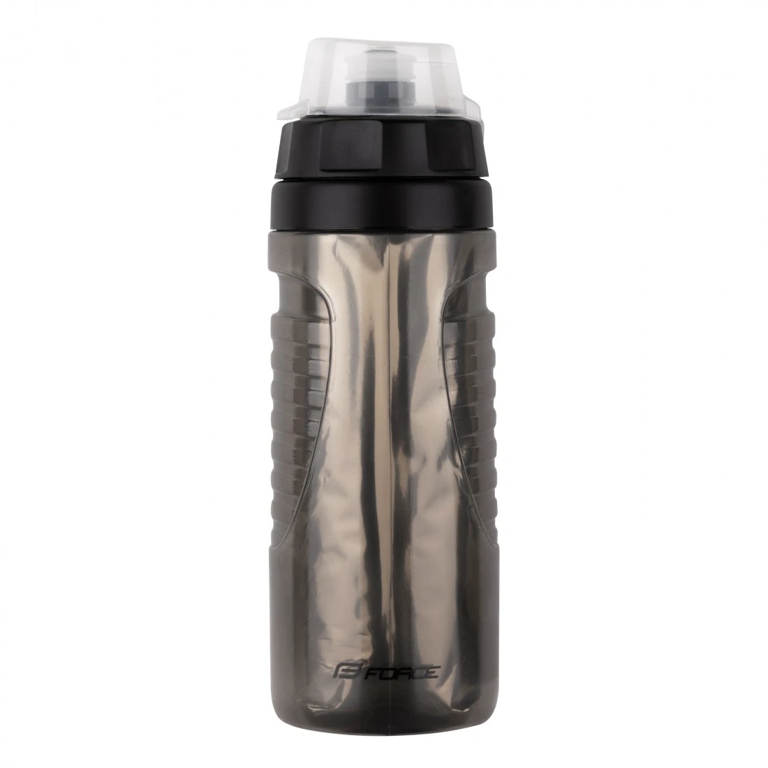 1. Bidon Force Warm 0.5l termo transparent/negru