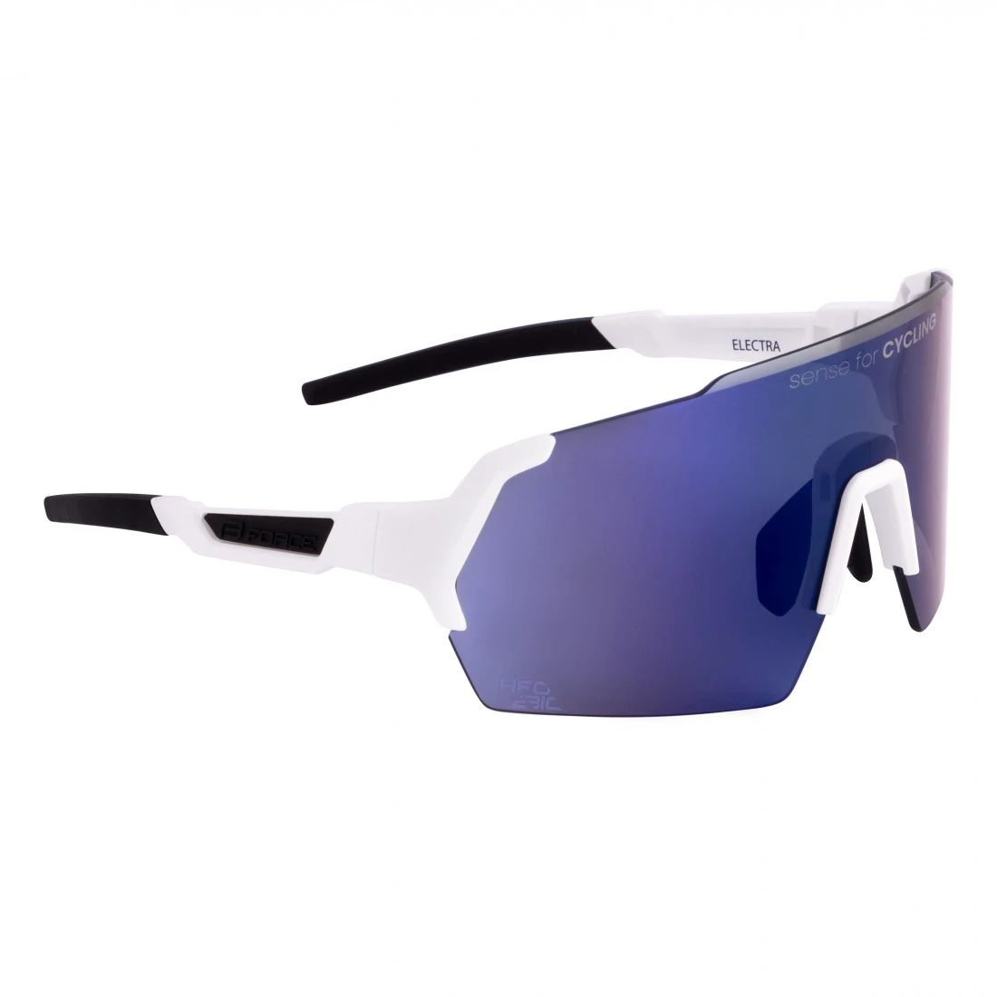 1. Ochelari Force Electra Albi lentile albastre