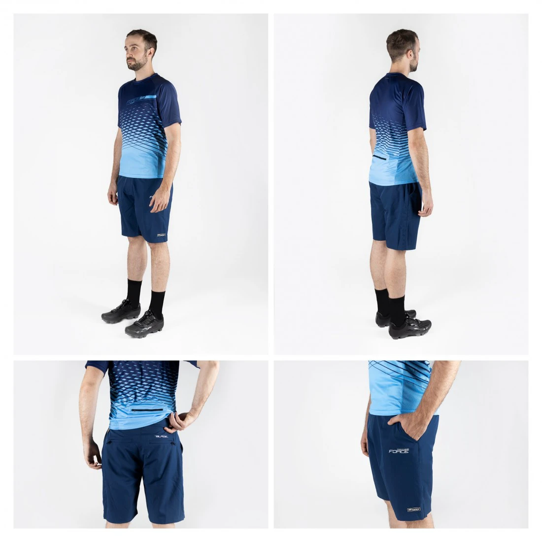 3. Pantaloni Scurti Blade MTB fara bazon Bleu-marin XS
