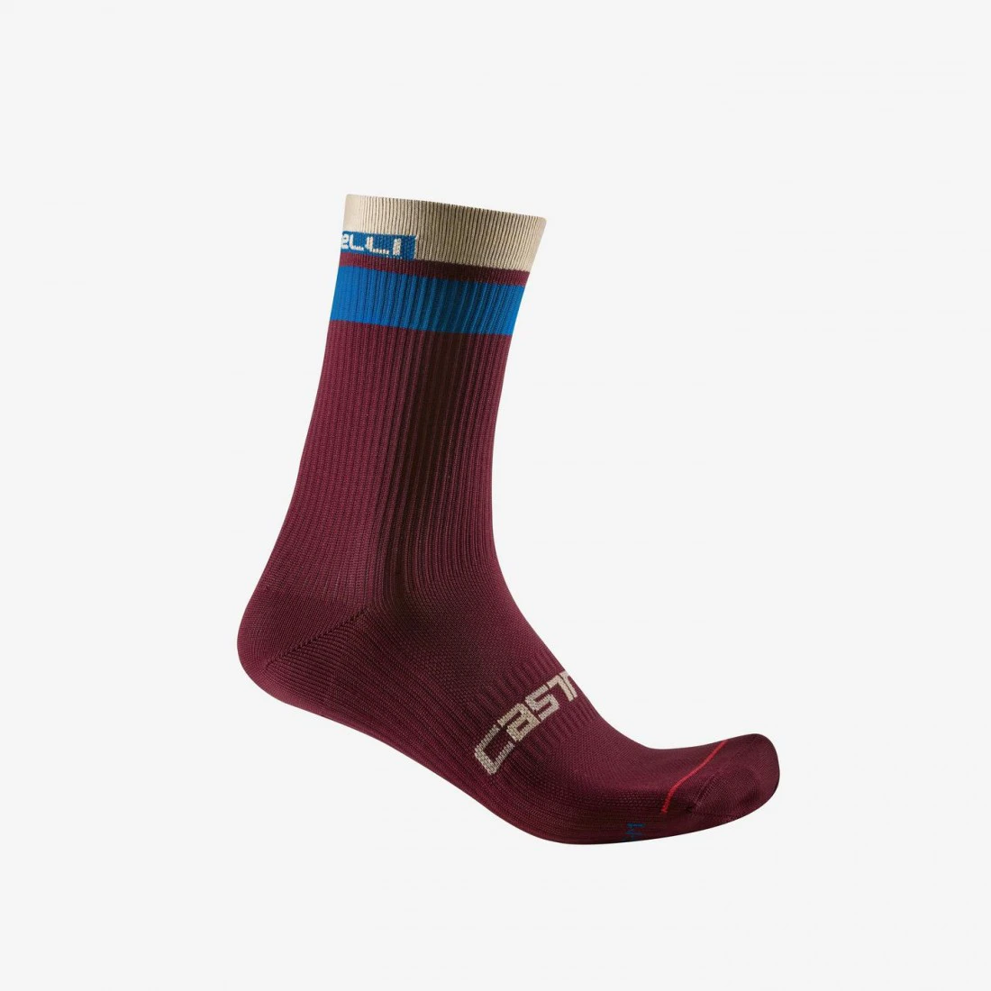 1. Sosete castelli Gara Thermal 18 Visiniu/Albastru S/M 36-39