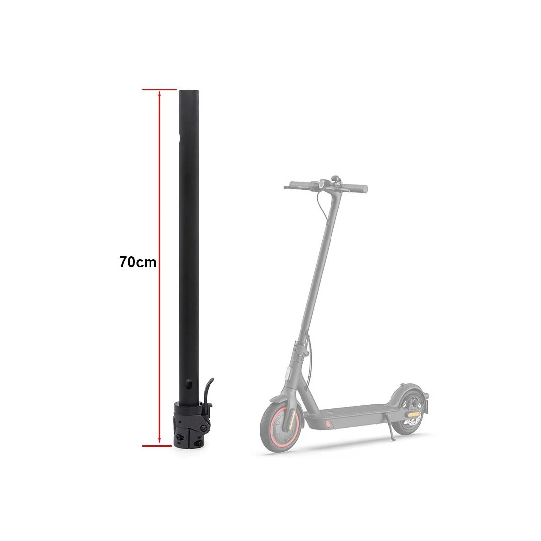 1. Tija Ghidon trotineta 70 cm pentru Xiaomi Pro/Pro2