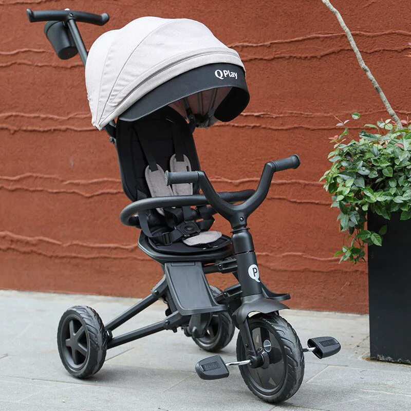 25. Tricicleta Copii ultrapliabila Qplay Nova Niello Albastru
