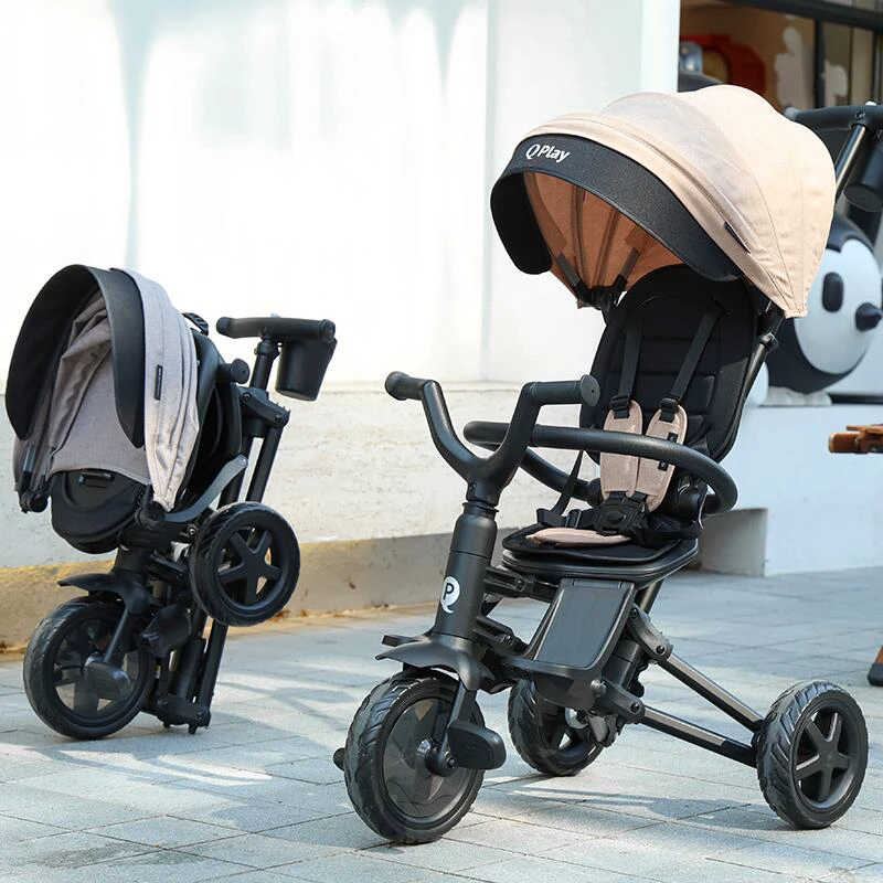 27. Tricicleta Copii ultrapliabila Qplay Nova Niello Albastru