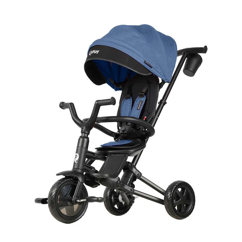 12. Tricicleta Copii ultrapliabila Qplay Nova Niello Albastru