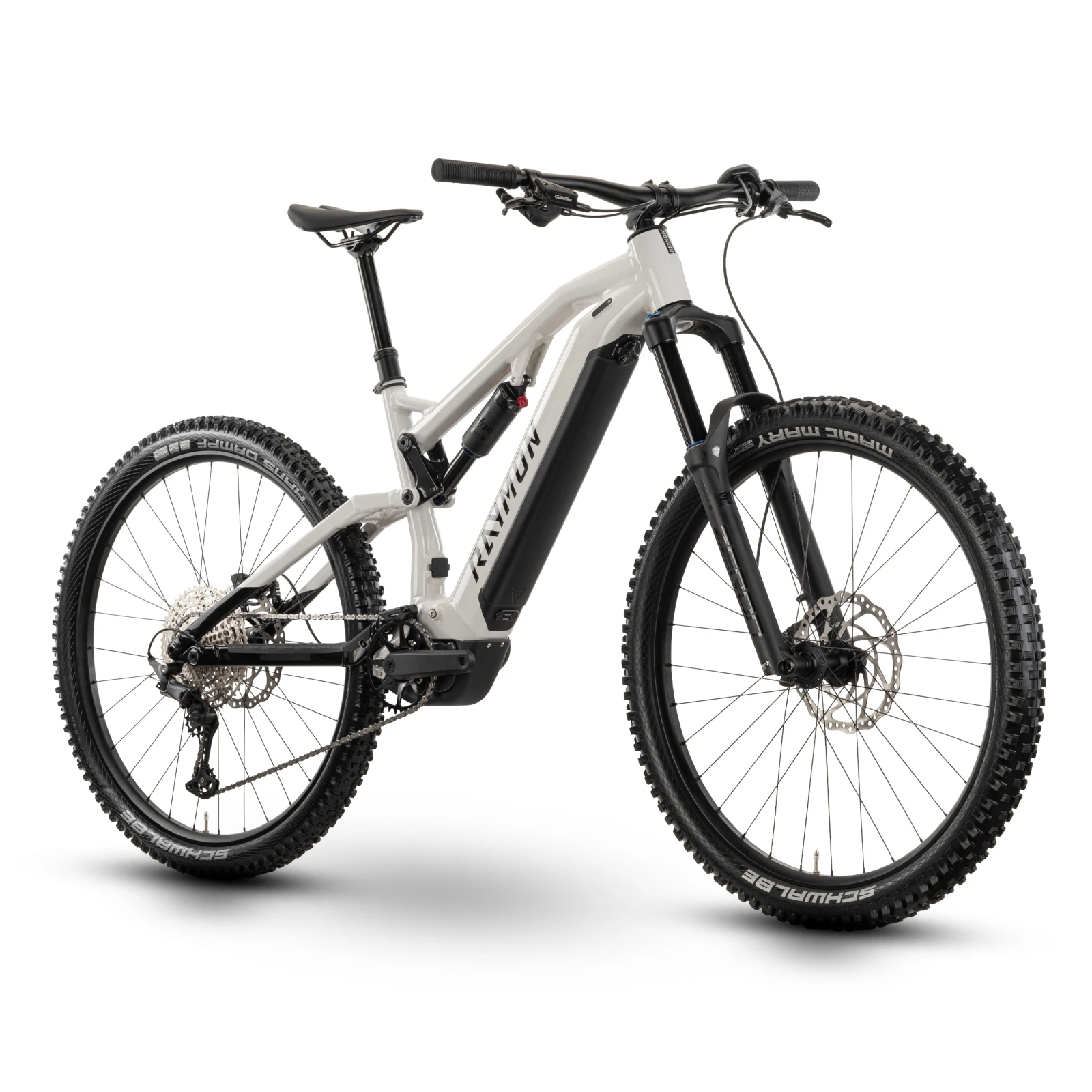 2. Bicicleta Electrica Raymon Full Suspension Trailray 150 2025 - 29 Inch, S, Alb - Deore
