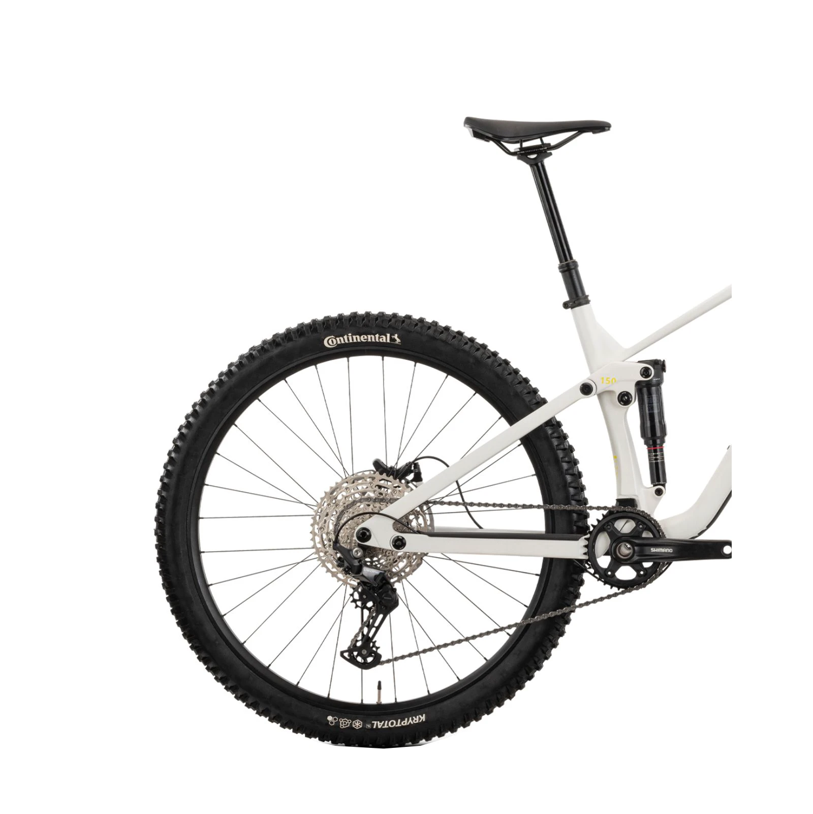 4. Bicicleta Full Suspension Raymon Rokua 150 2025 - 29 Inch, S, Alb - Deore