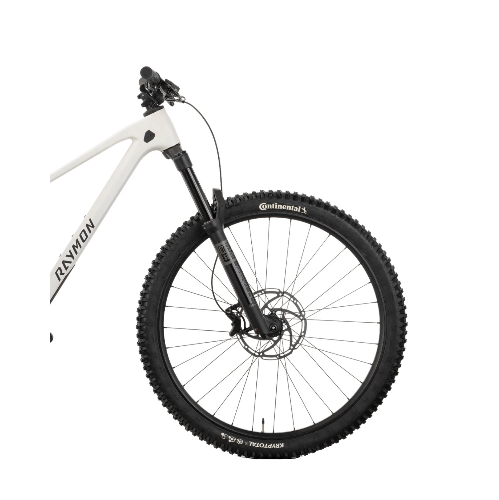 5. Bicicleta Full Suspension Raymon Rokua 150 2025 - 29 Inch, M, Alb - Deore