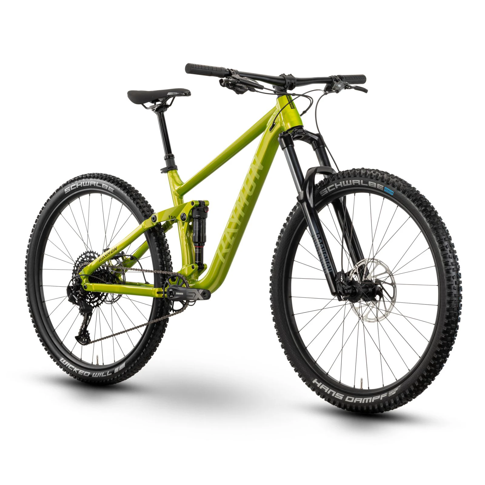 2. Bicicleta Full Suspension Raymon Yara 150 Pro 2025 - 29 Inch, L, Verde Neon - SX