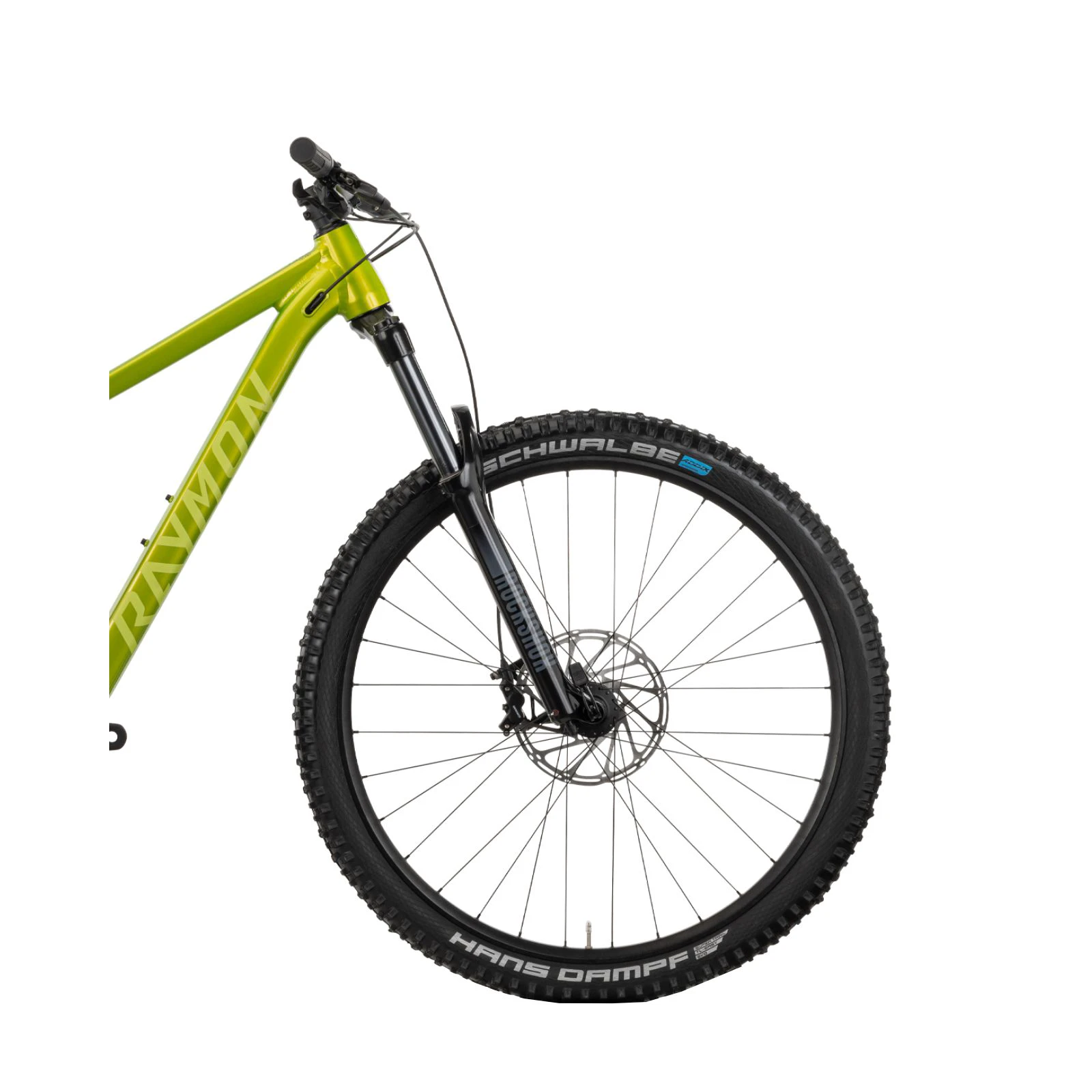 5. Bicicleta Full Suspension Raymon Yara 150 Pro 2025 - 29 Inch, L, Verde Neon - SX