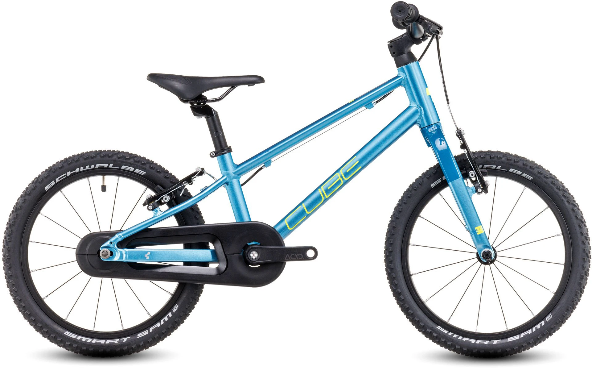 1. BICICLETA COPII CUBE NUMOVE 160 ALBASTRU/LIME 16INCH