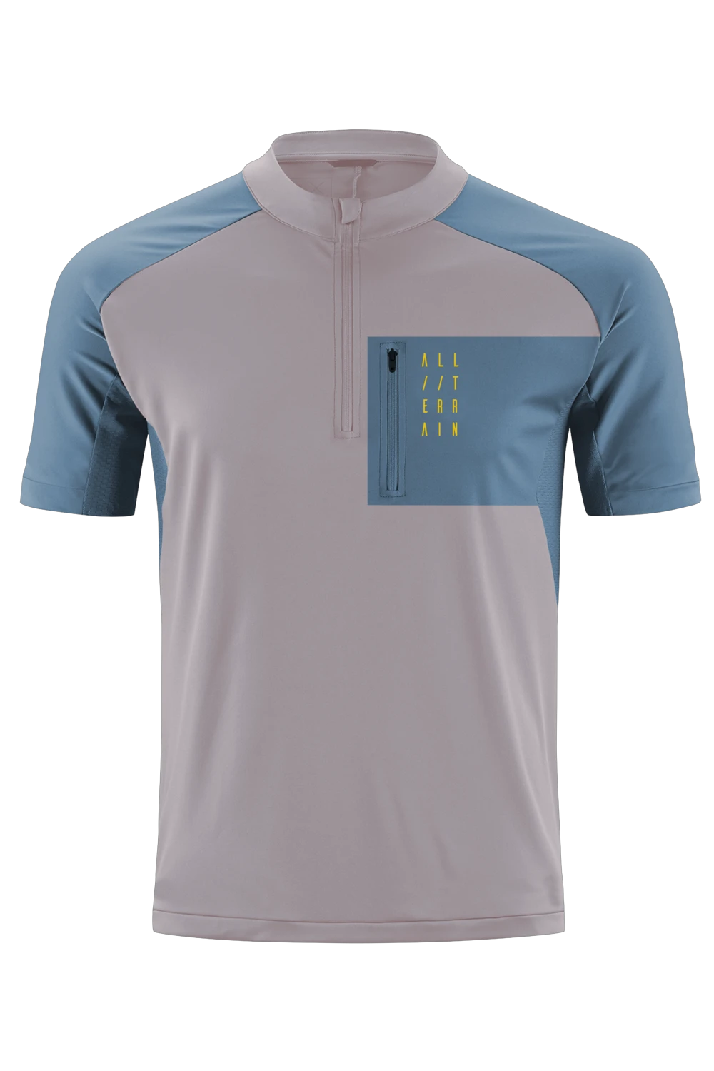 1. TRICOU CUBE ATX JERSEY HALF ZIP S/S BEIGE BLUE M