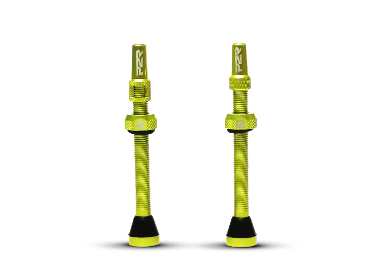 Valva Tubeless bicicleta P2R FR-11C, AL, 60mm, Verde Lime (OEM) - 127683