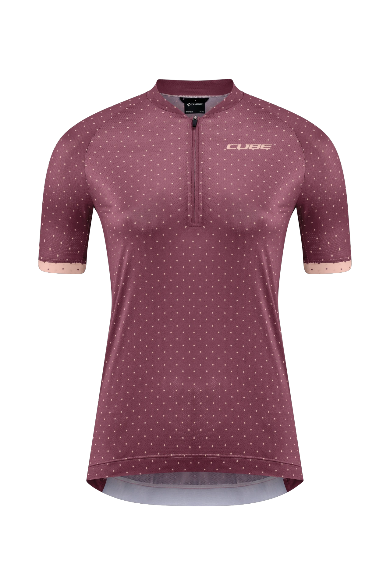 1. TRICOU CUBE ATX WS HALF ZIP CMPT S/S BERRY S