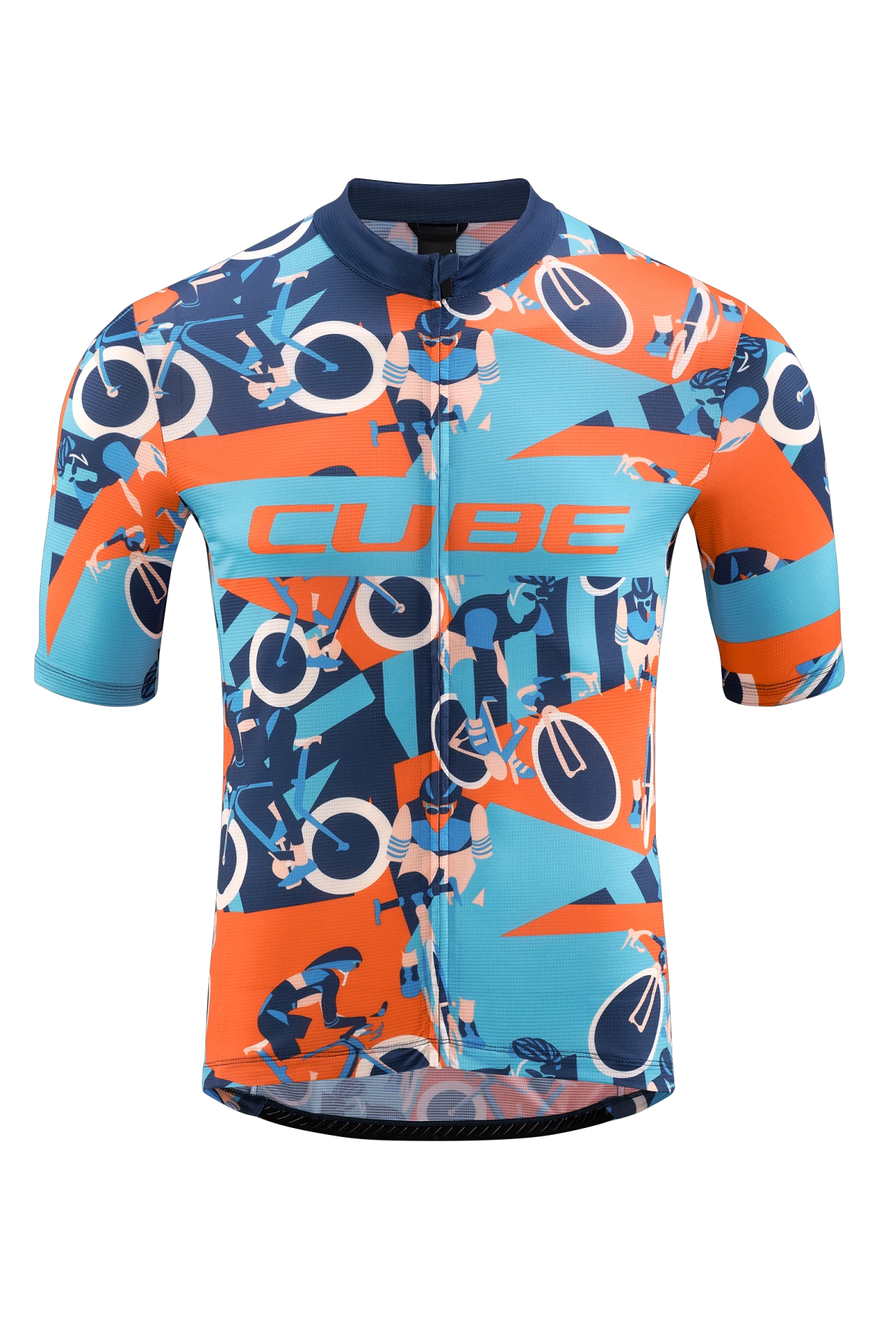 1. TRICOU CUBE BLACKLINE JERSEY CMPT S/S BLUE/ORANGE M