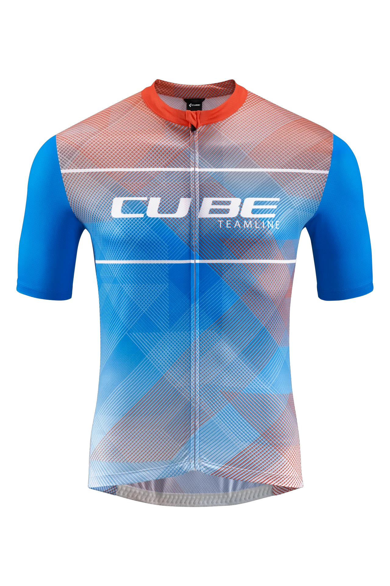 1. TRICOU CUBE TEAMLINE CMPT S/S WHITE/BLUE/RED L
