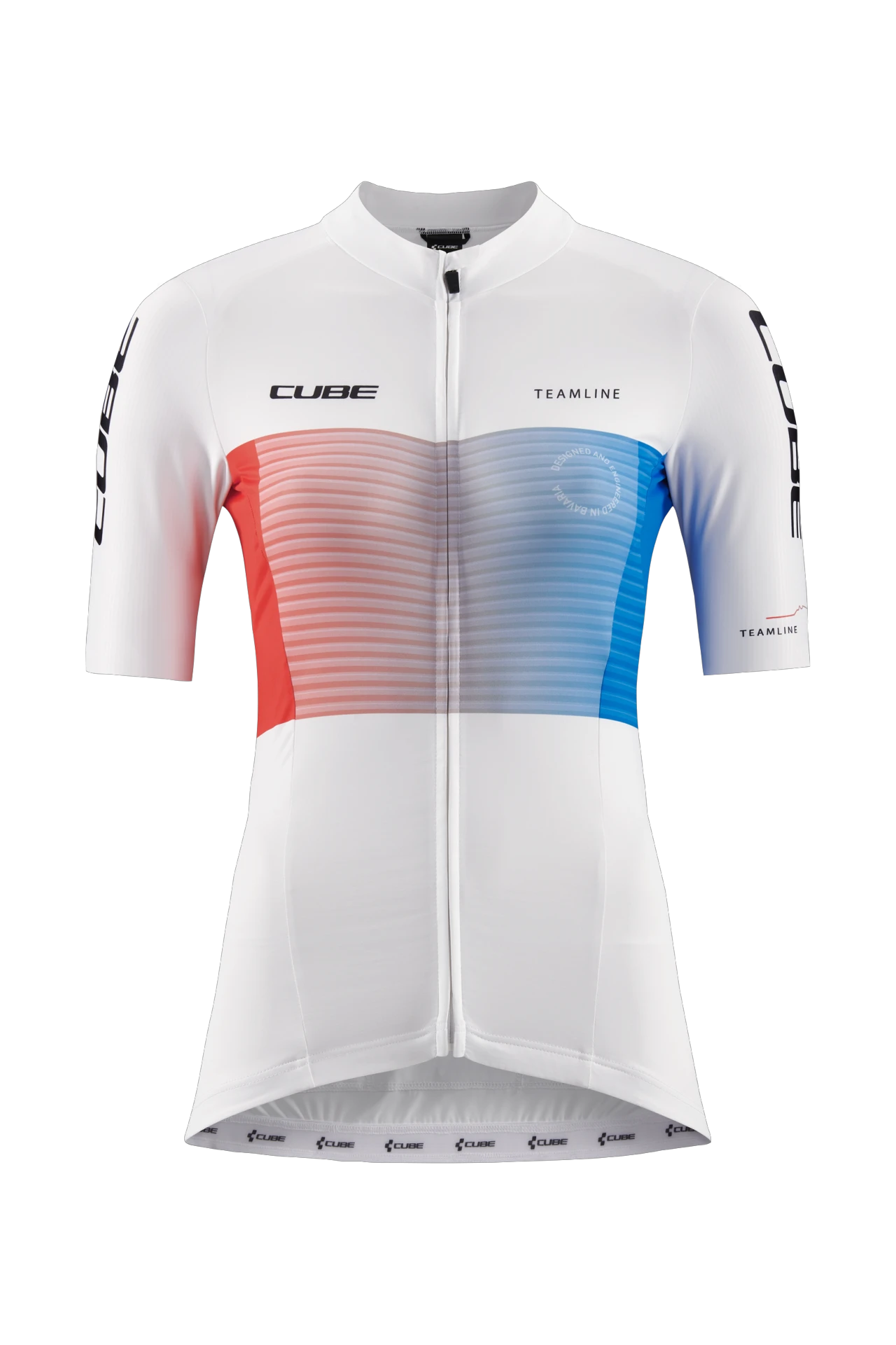 1. TRICOU CUBE TEAMLINE WS JERSEY S/S WHITE/BLUE/RED L